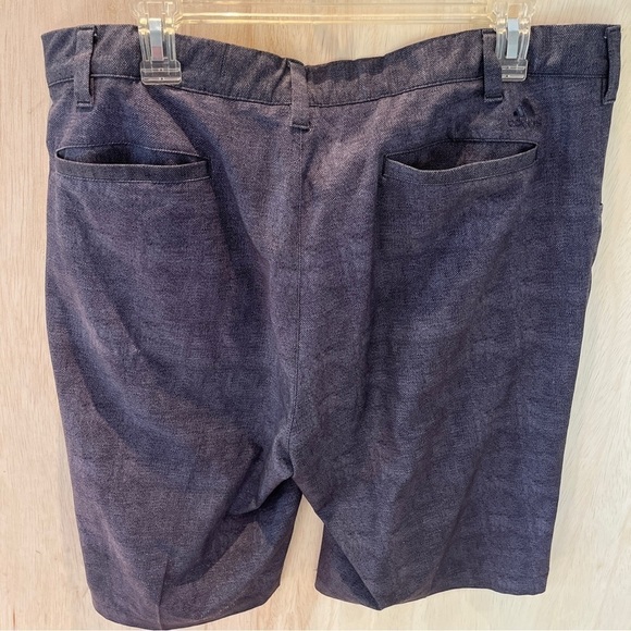 Adidas Mens Adi Ultimate Golf Shorts Flat Front Print Gray Size 36 - Picture 7 of 8